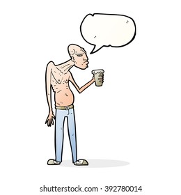 cartoon hooligan with speech bubble