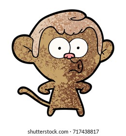 cartoon hooting monkey