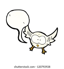 búho de tiros de caricatura