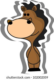 Cartoon horse
