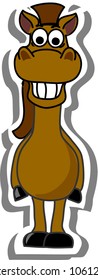 Cartoon horse