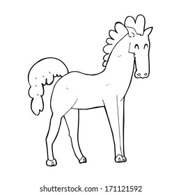 caballo de dibujos animados