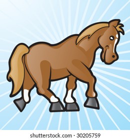 Cartoon Pferd