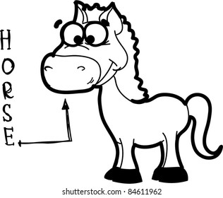 cartoon horse