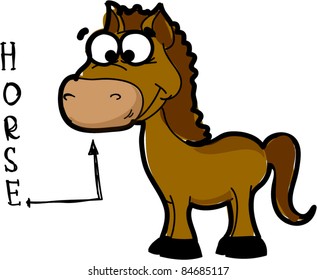 cartoon horse