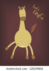 Cartoon Horse Dancer