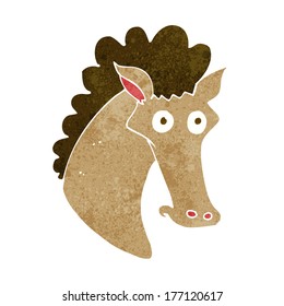 cartoon horse head