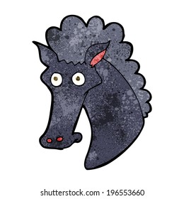 cartoon horse head