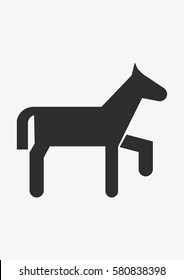 Cartoon horse icon, Vector