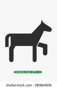 Cartoon horse icon, Vector