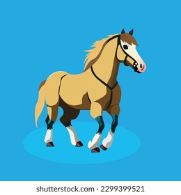 a cartoon horse illustration art