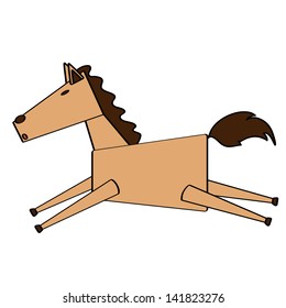 Cartoon Horse Running
