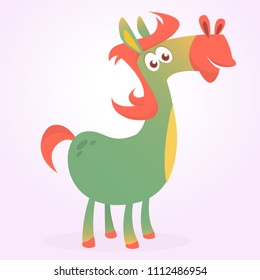 Cartoon Horse. Vector illustration