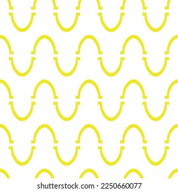 Cartoon horseshoe for decoration design. Vector isolated icon. White background.