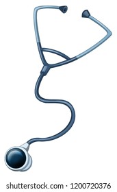 Cartoon hospital element stethoscope - vector illustration for children