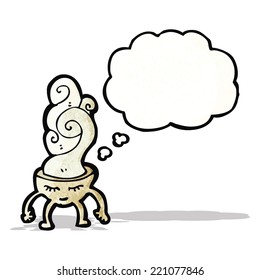 cartoon hot bowl of soup