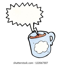 café caliente de dibujos animados