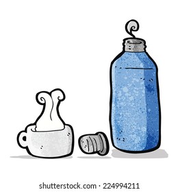 Cartoon-Hot-Drinks-Flasche