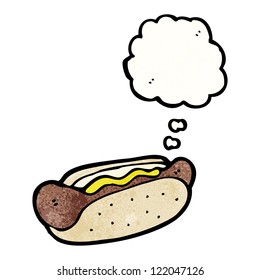 cartoon hotdog