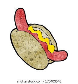 cartoon hotdog
