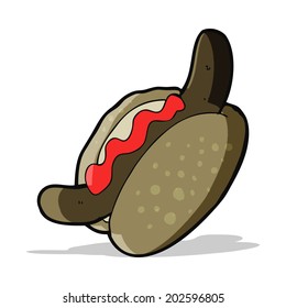 cartoon hotdog