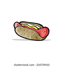 hotdog de caricatura