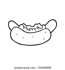 cartoon hotdog