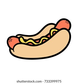 Cartoon Hotdog