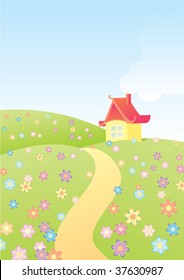 cartoon house