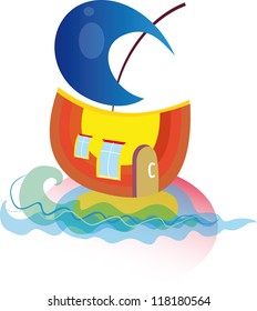 cartoon house icon