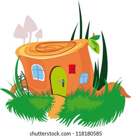 cartoon house icon