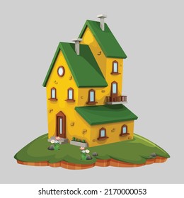 Cartoon House Royalty vector Arts, Image, illustration