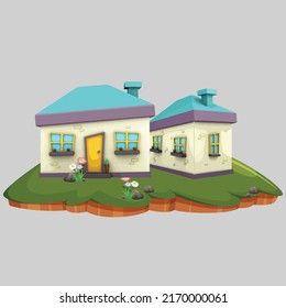 Cartoon House Royalty vector Arts, Image, illustration