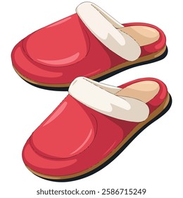 Cartoon House Slippers Autumn Comfort Concept in Warm Shades
