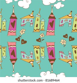 cartoon houses