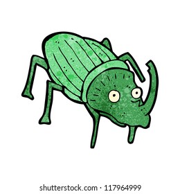 cartoon huge beetle