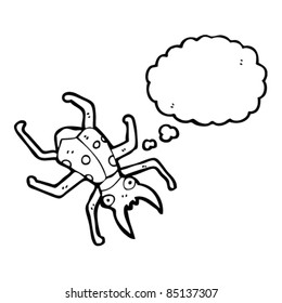 cartoon huge beetle