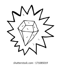 cartoon huge diamond