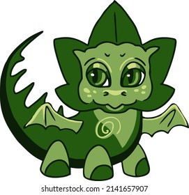 Las criaturas ecológicas humanizadas de dibujos animados pueden ser un logotipo o una mascota.