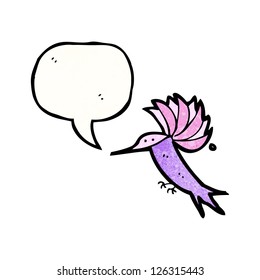 cartoon hummingbird