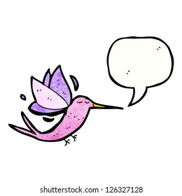 cartoon hummingbird