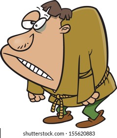 Cartoon hunchback monster