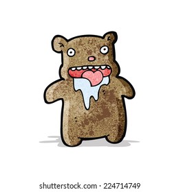 cartoon hungry little bear