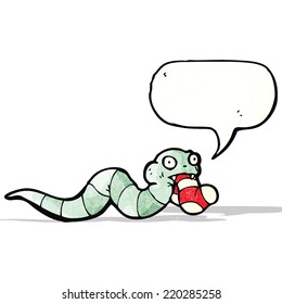 serpiente hambrienta de dibujos animados