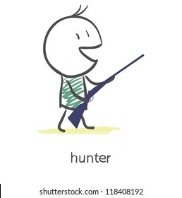 Cartoon hunter