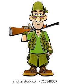 Hunter Cartoon Images, Stock Photos & Vectors | Shutterstock