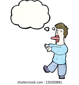 cartoon hypnotized man