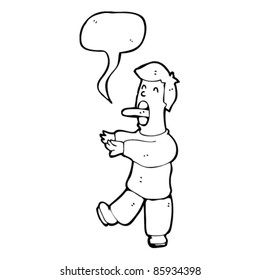 cartoon hypnotized man
