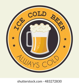 cartoon ice cool beer design design