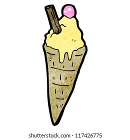 helado de dibujos animados